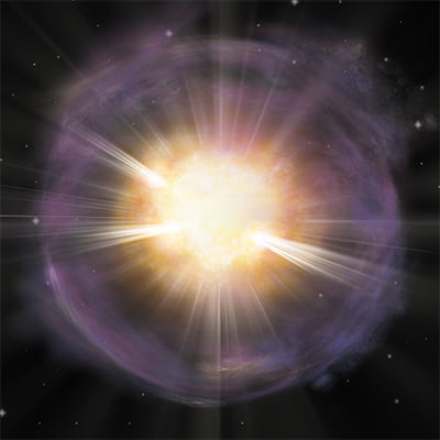 Calcium-rich supernova examined with x-rays for first time