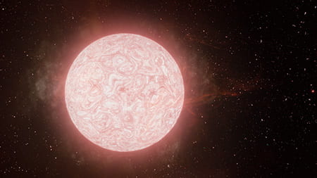 Astronomers witness the explosive end of a dying star